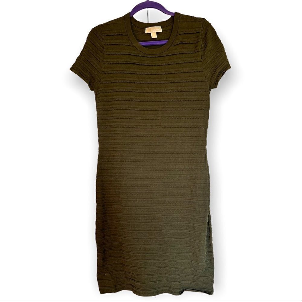 Michael Kors Scalloped-Trim Dress - Ivy‎ - Picture 5 of 13